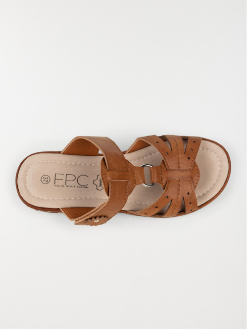 Mules marrons femme (36-41)