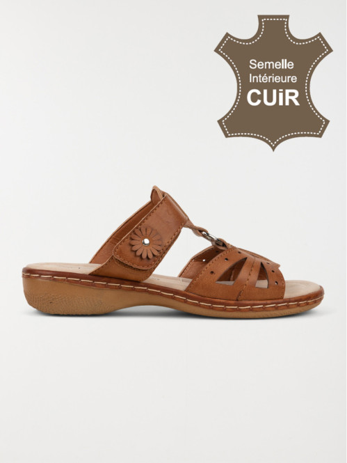 Mules marrons femme (36-41)