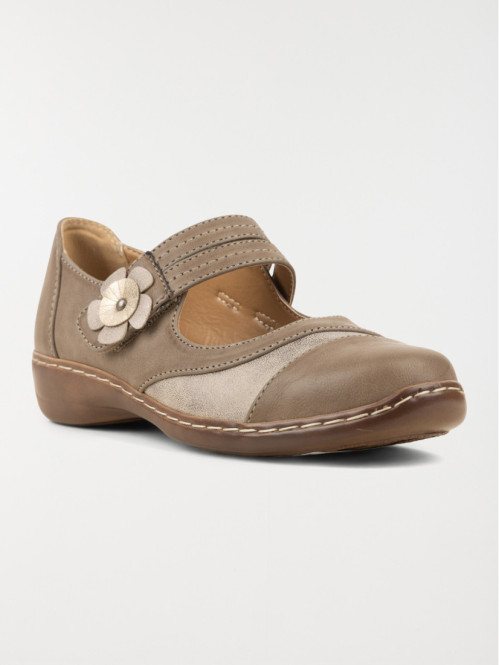 Chaussure confort taupe femme (37-42) Chaussure confort taupe femme (37-42)