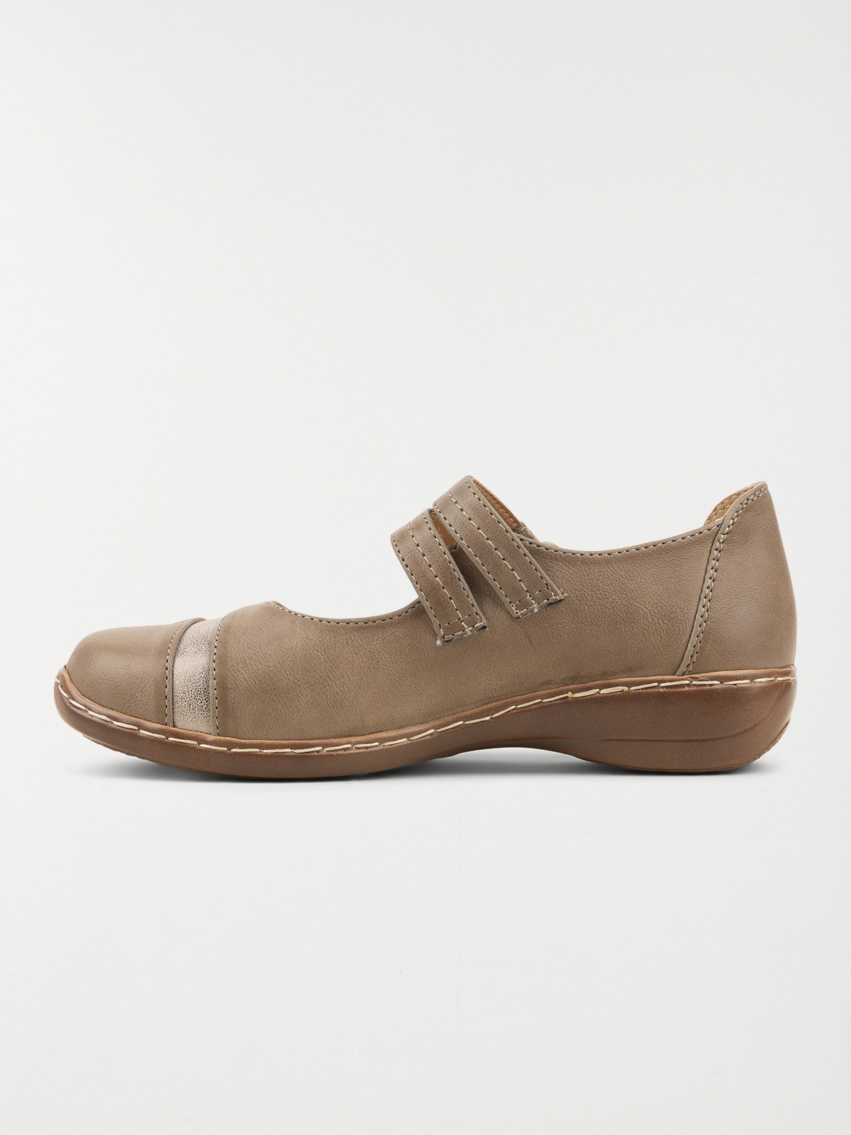 Chaussure confort taupe femme (37-42) Chaussure confort taupe femme (37-42)