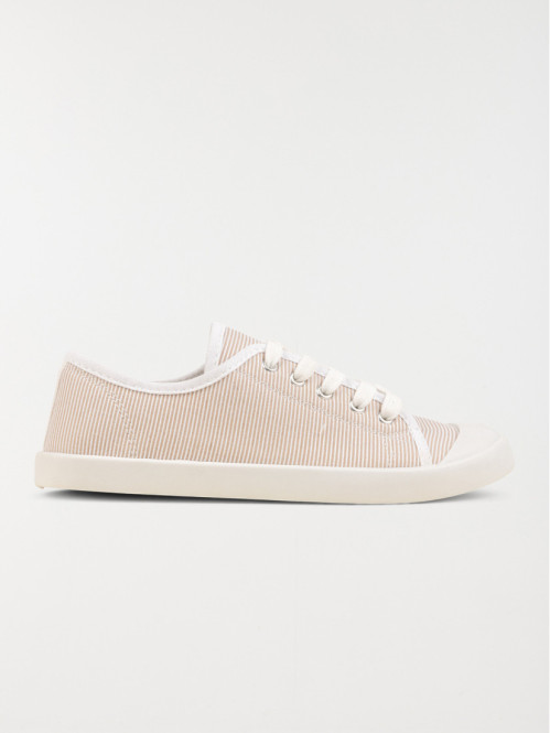 Tennis beige à rayures femme (36-41)