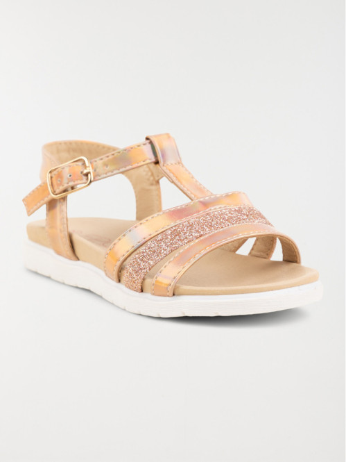 Sandales roses brillantes fille (24-30)