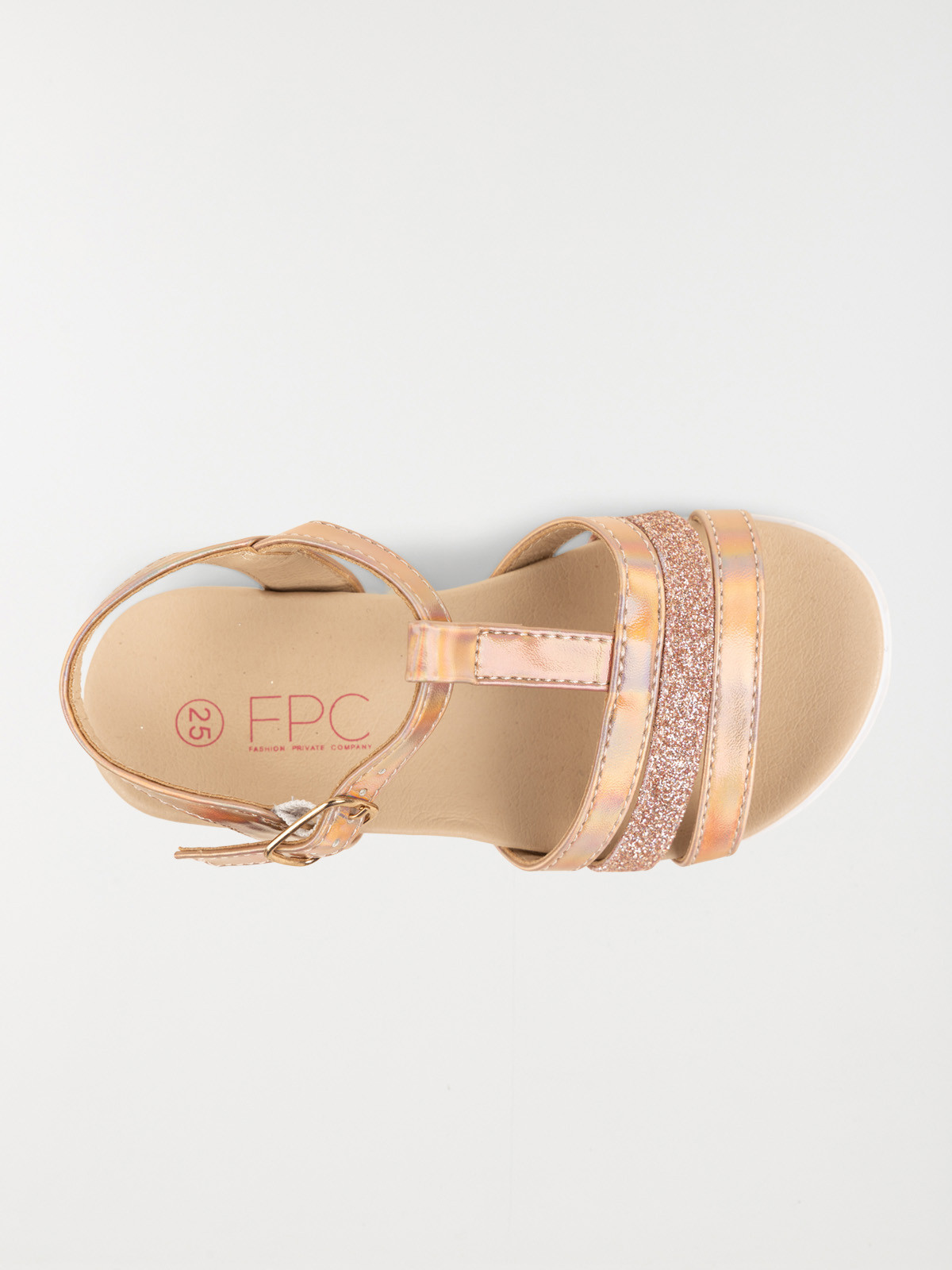 Sandales roses brillantes fille (24-30)