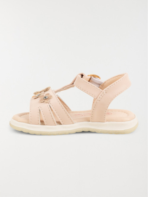 Sandale bébé rose fille (19-23)