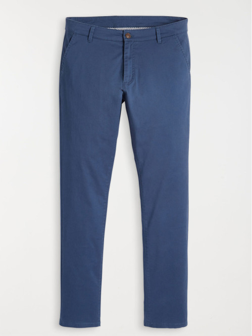 Pantalon chino slim coloris encre homme 