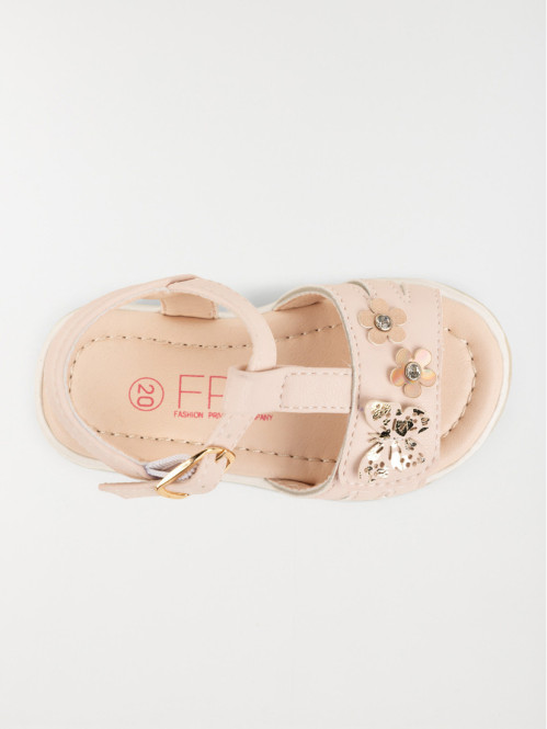 Sandale bébé rose fille (19-23)
