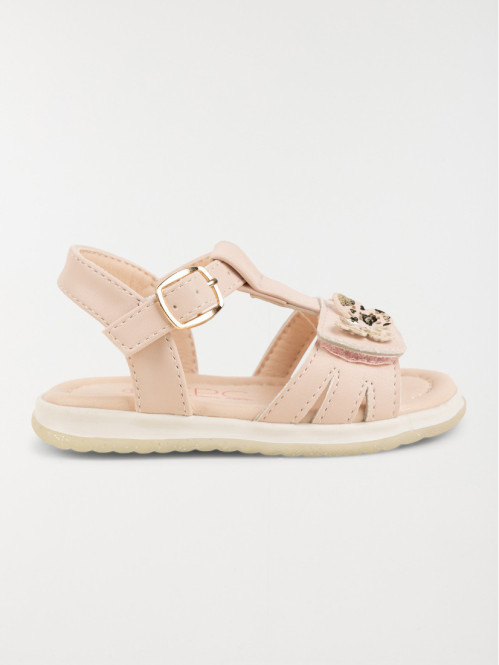 Sandale bébé rose fille (19-23)
