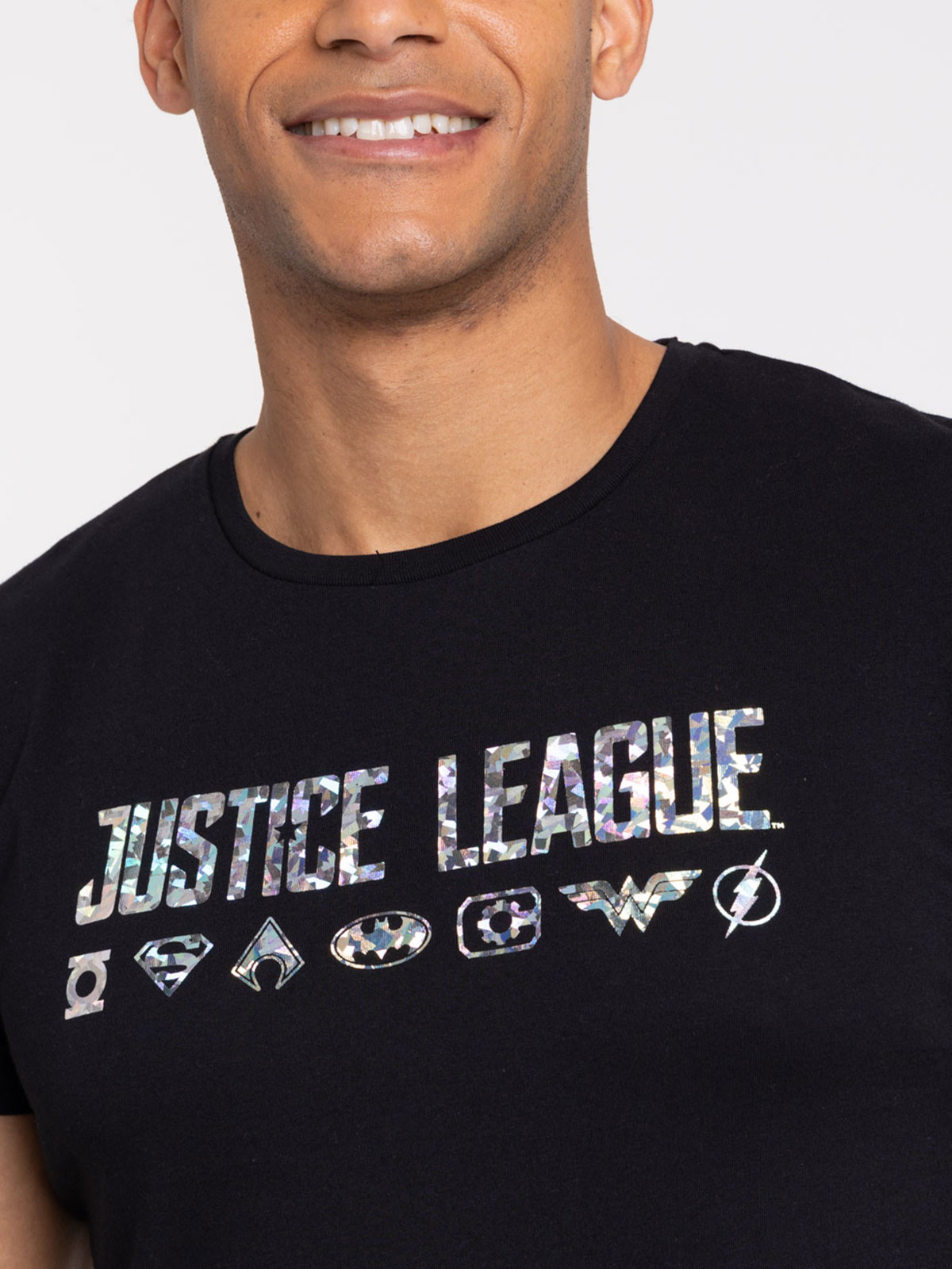 T-shirt justice league homme noir T-shirt justice league homme noir
