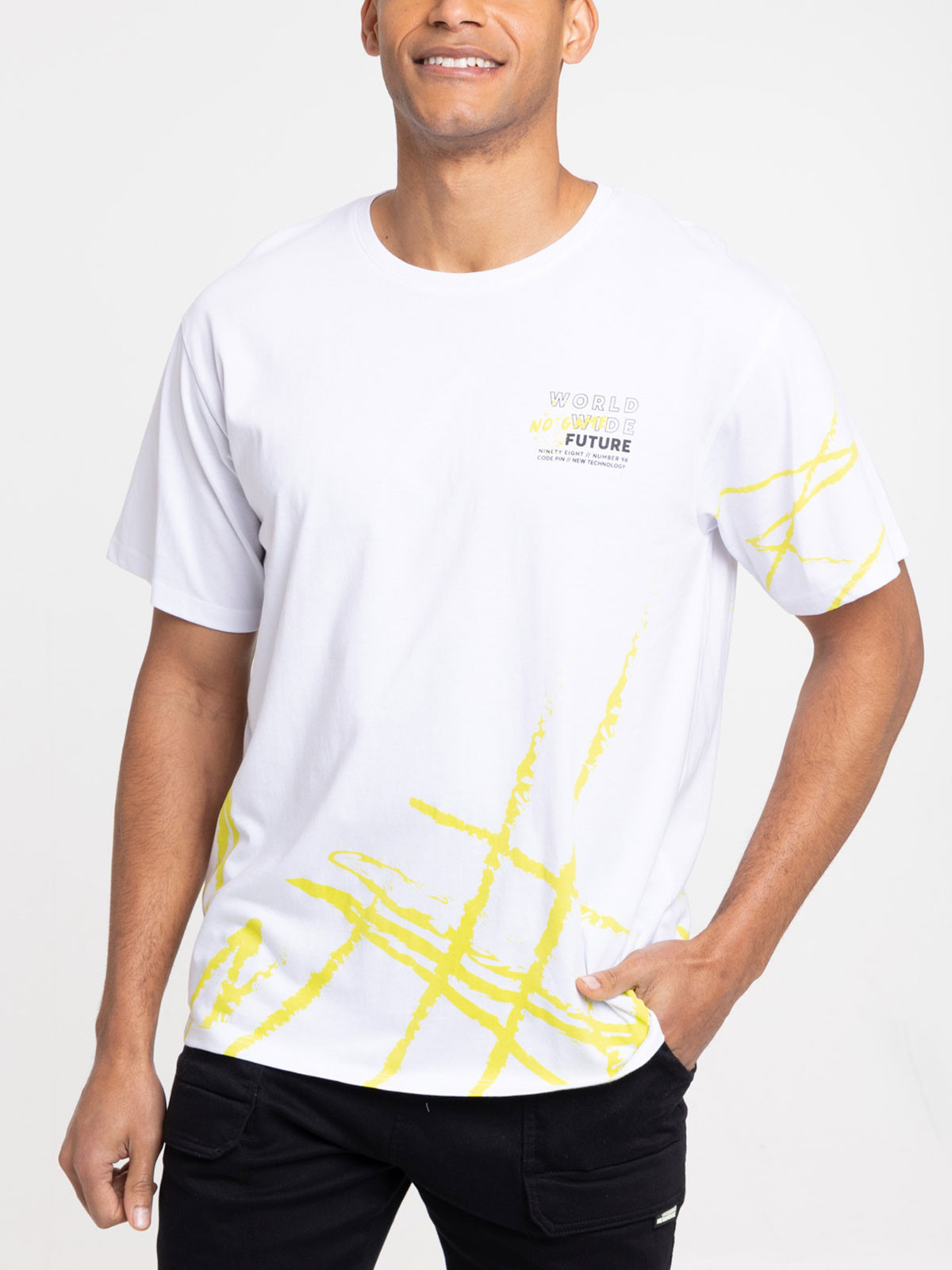 T-shirt imprimé homme blanc T-shirt imprimé homme blanc