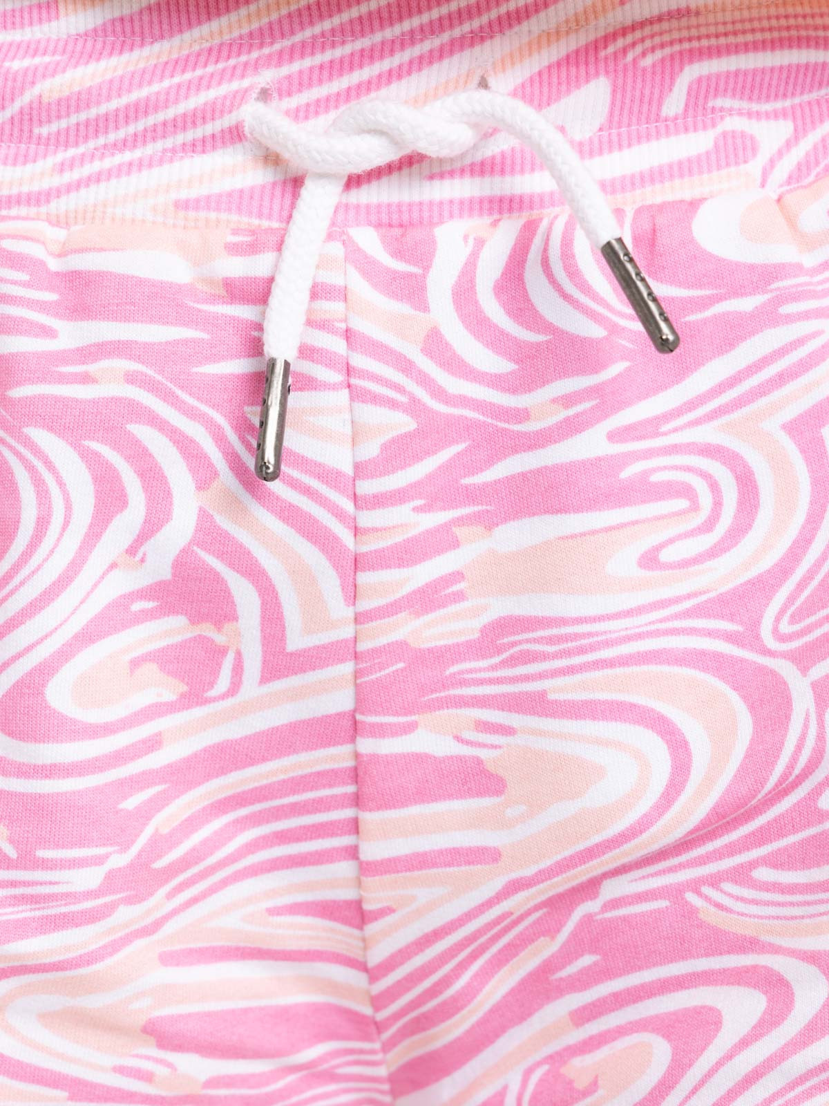 Short rose imprimé en molleton femme Short rose imprimé en molleton femme