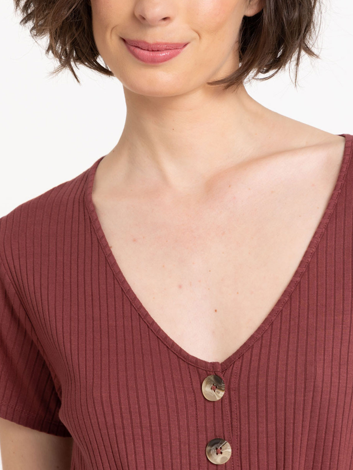 Combishort matière côtelée ébène femme Combishort matière côtelée ébène femme