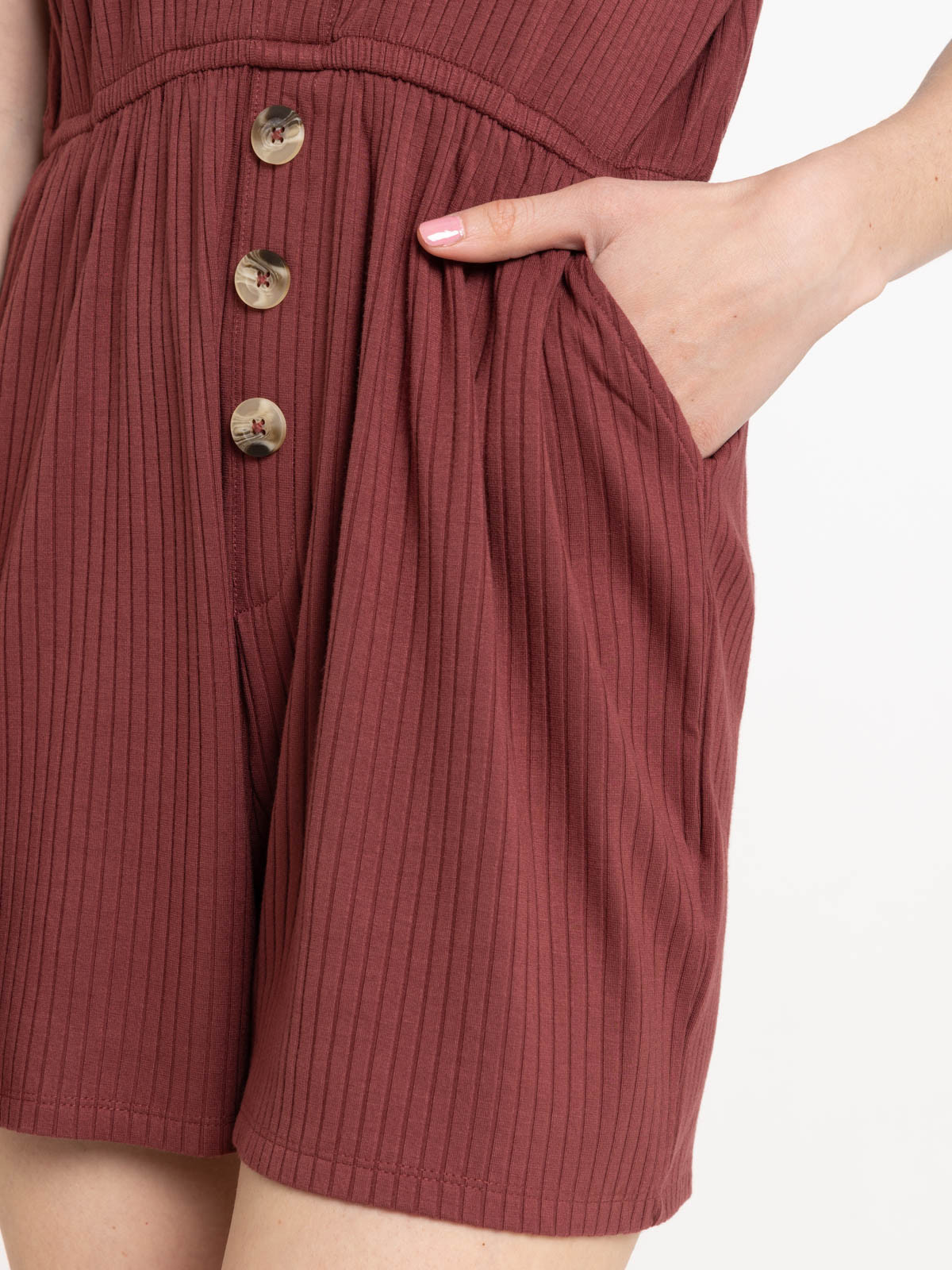 Combishort matière côtelée ébène femme Combishort matière côtelée ébène femme