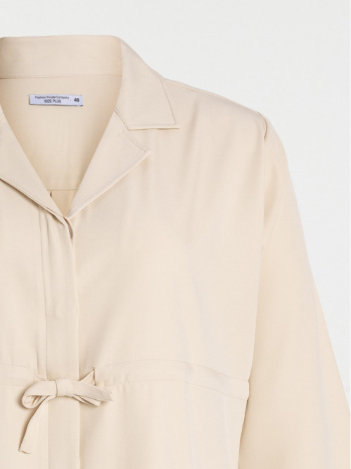 Veste coloris mastic grande taille femme