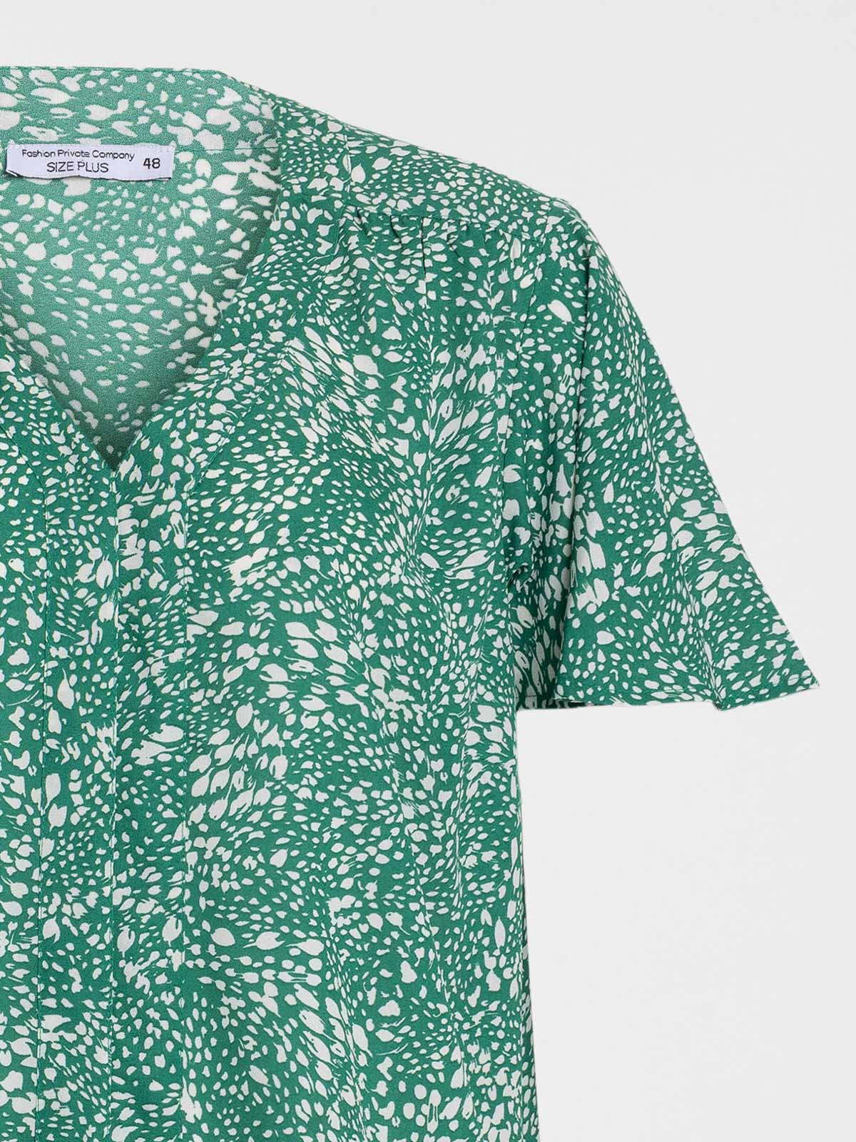 Blouse fleurie femme grande taille