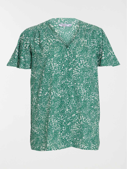 Blouse fleurie femme grande taille