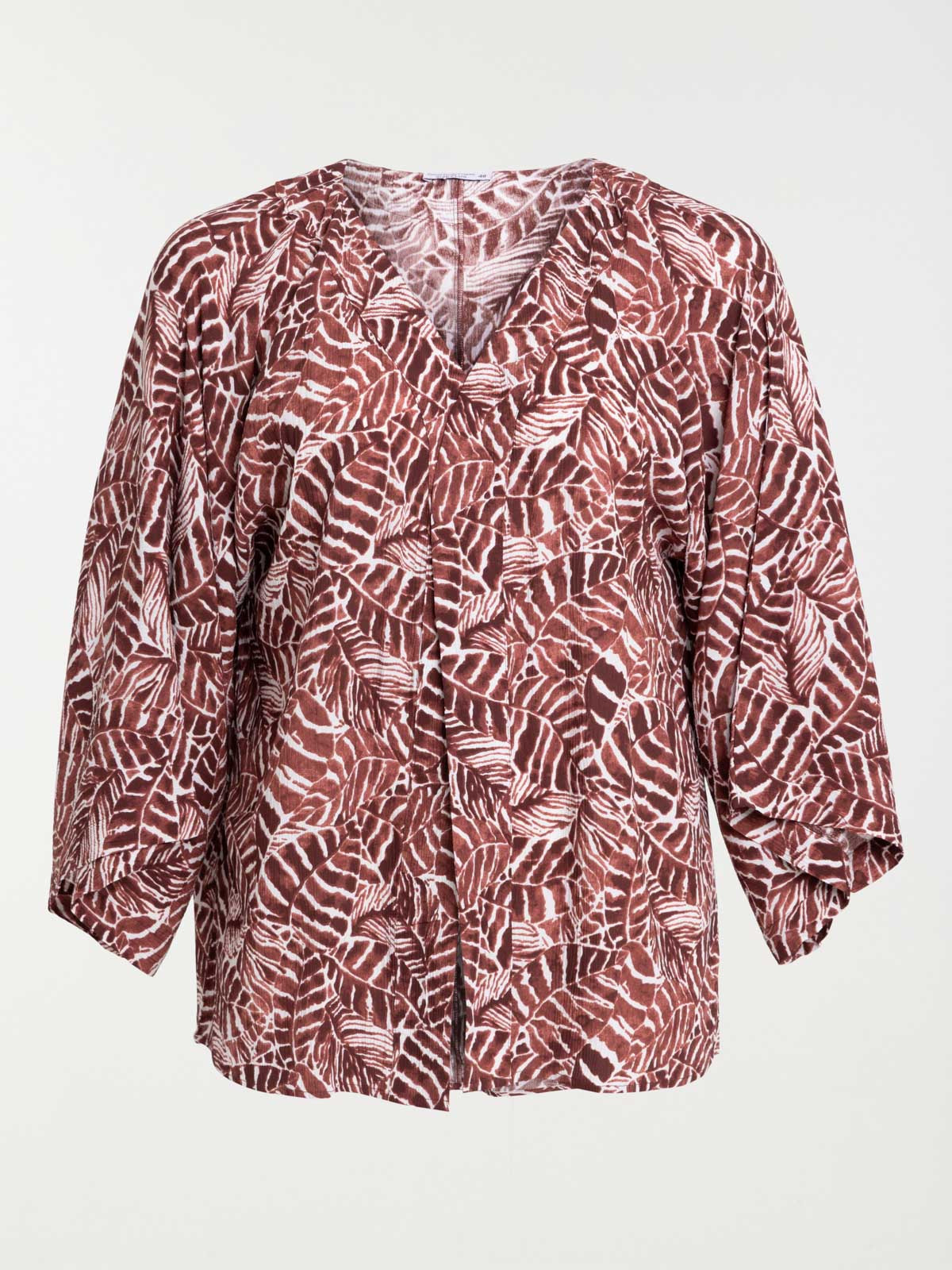 Kimono feuillage grande taille femme