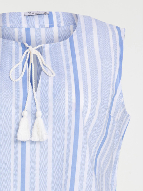 Blouse motif rayé femme grande taille Blouse motif rayé femme grande taille