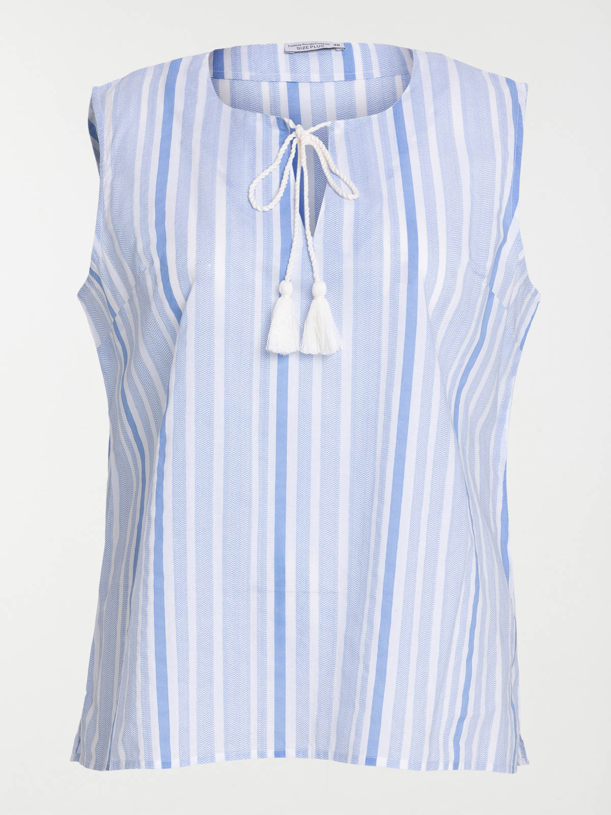 Blouse motif rayé femme grande taille