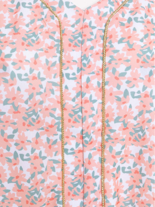 T-shirt motif floral grande taille femme