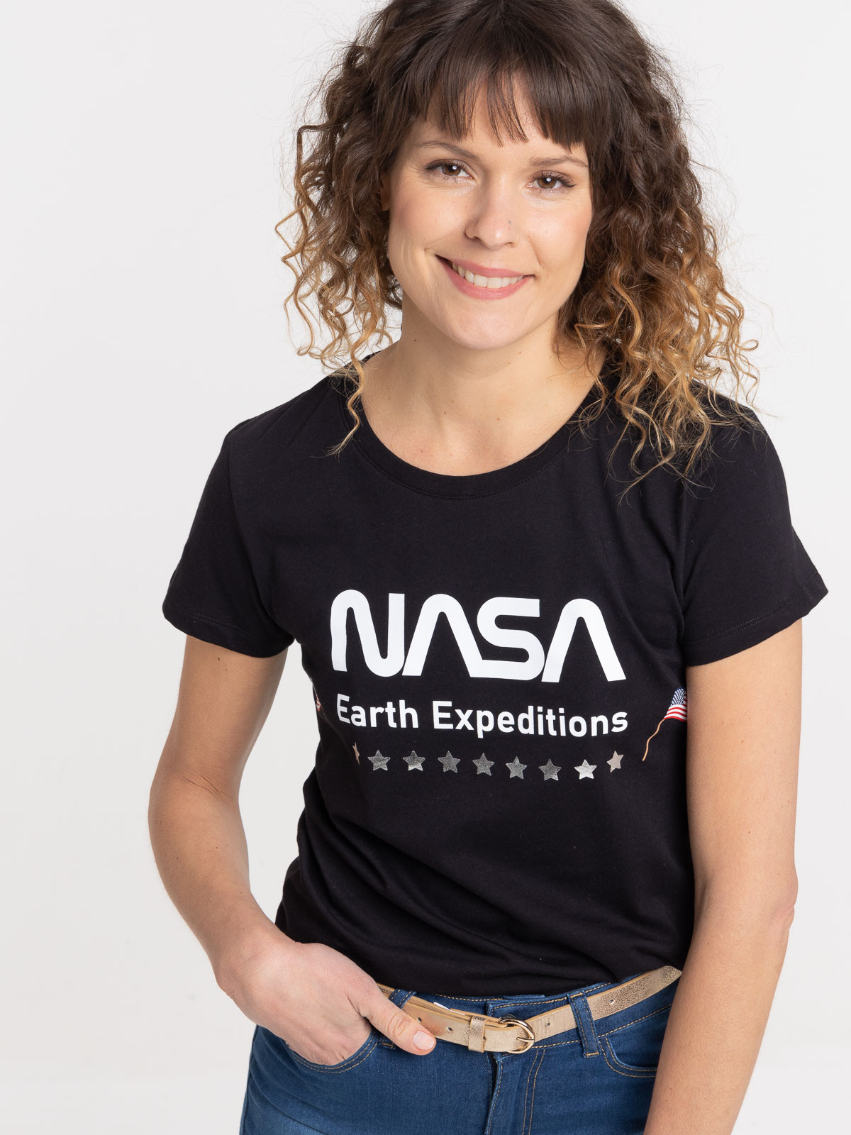 T-shirt manches courtes NASA femme