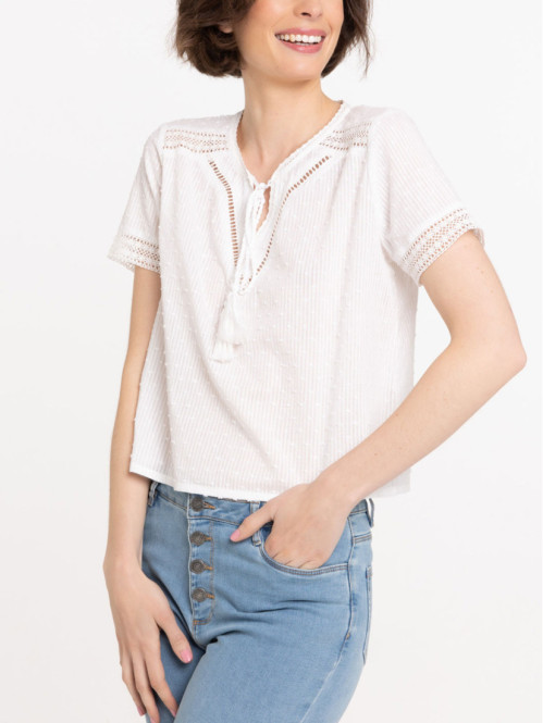 Blouse manche courte Gringe femme
