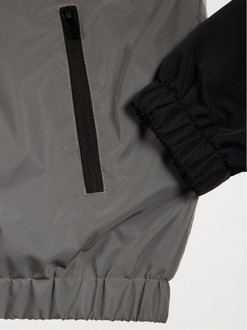 Blouson noir zippé homme