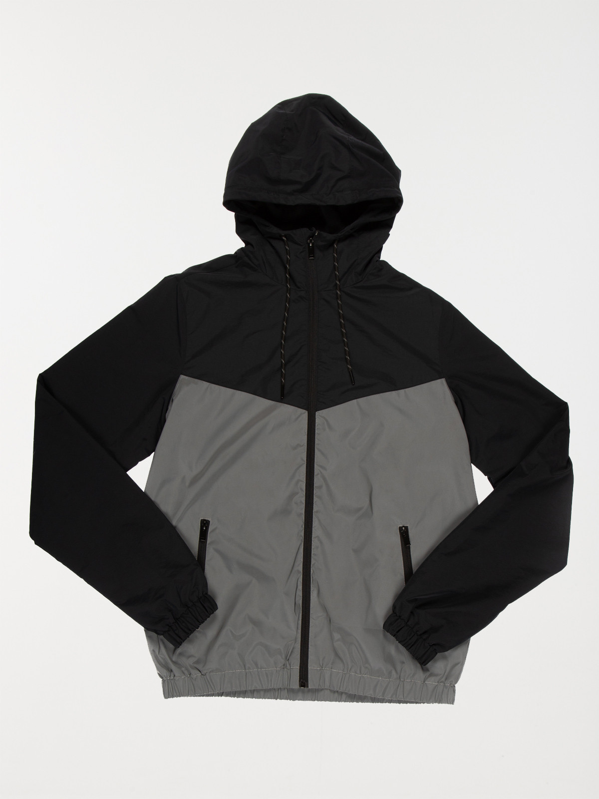 Blouson noir zippé homme