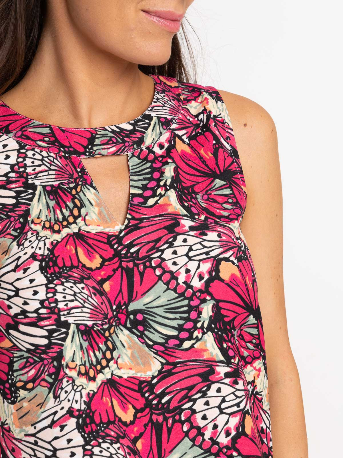 Top épaules ouvertes imprimé femme Top épaules ouvertes imprimé femme