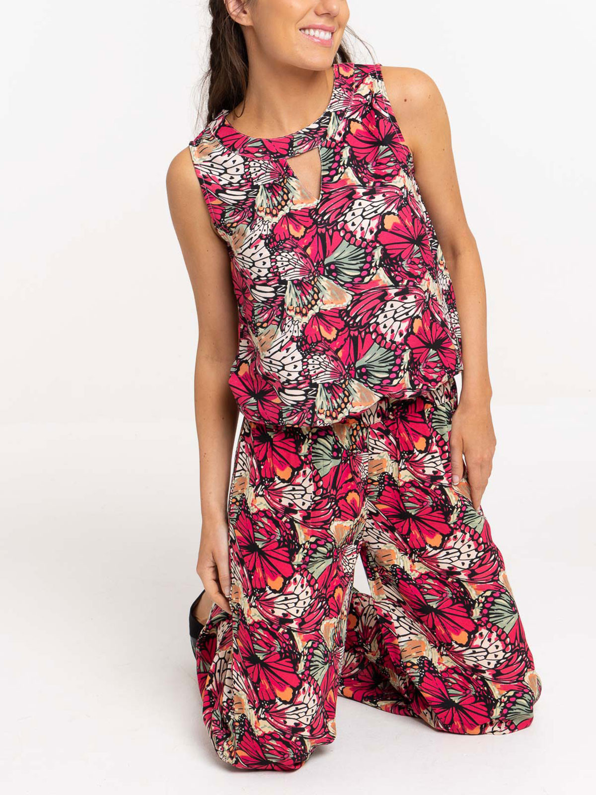 Top épaules ouvertes imprimé femme Top épaules ouvertes imprimé femme