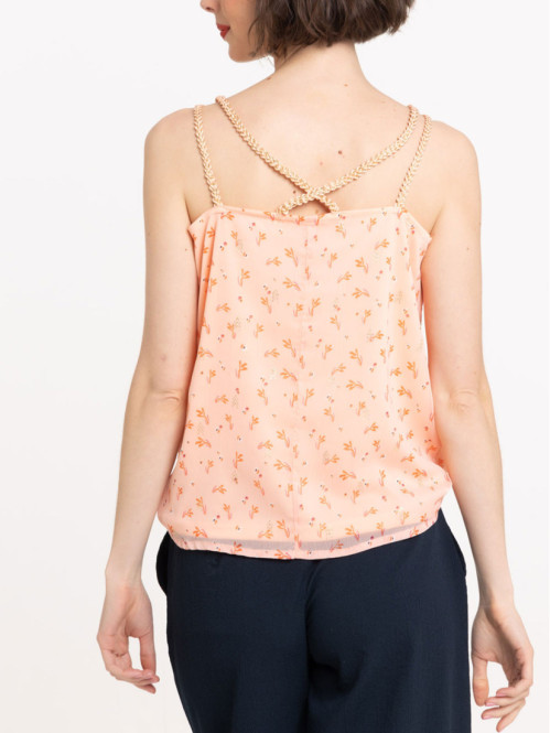 Top imprimé fleuri femme