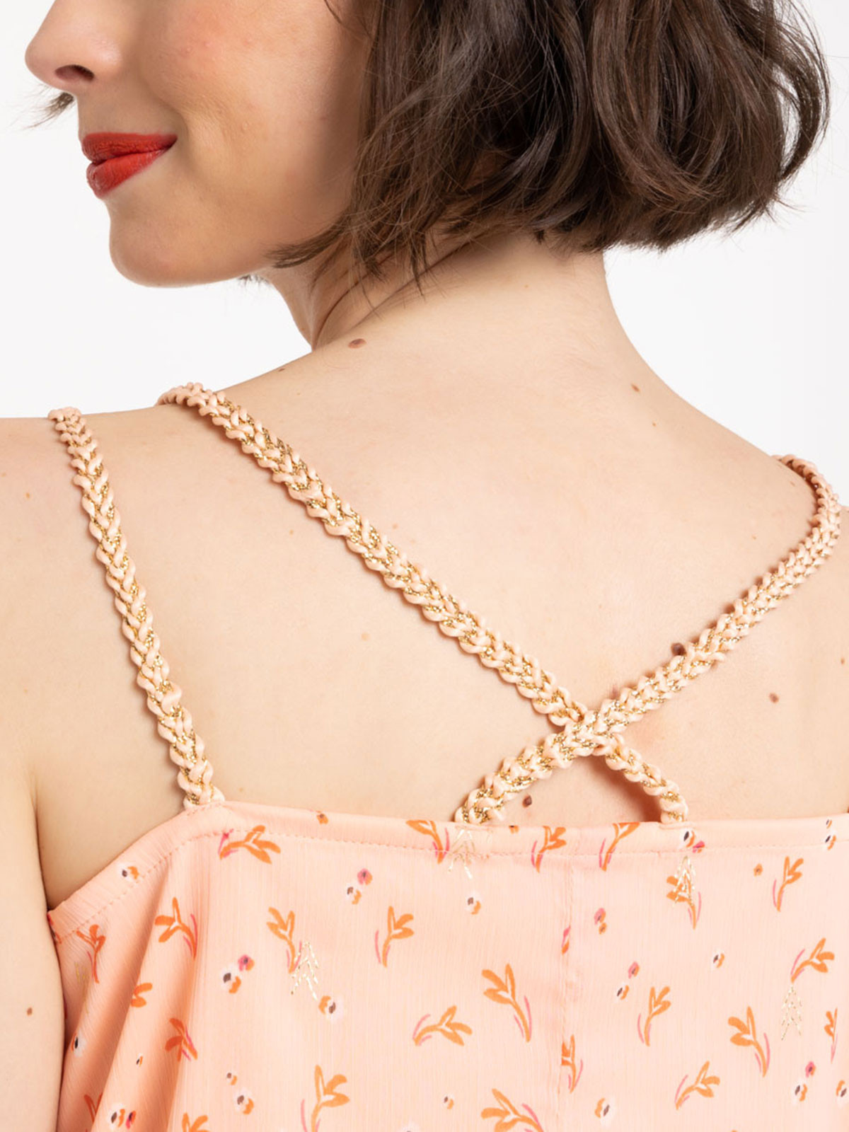 Top imprimé fleuri femme