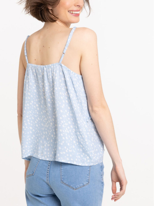 Top fleuri à bretelles femme Top fleuri à bretelles femme