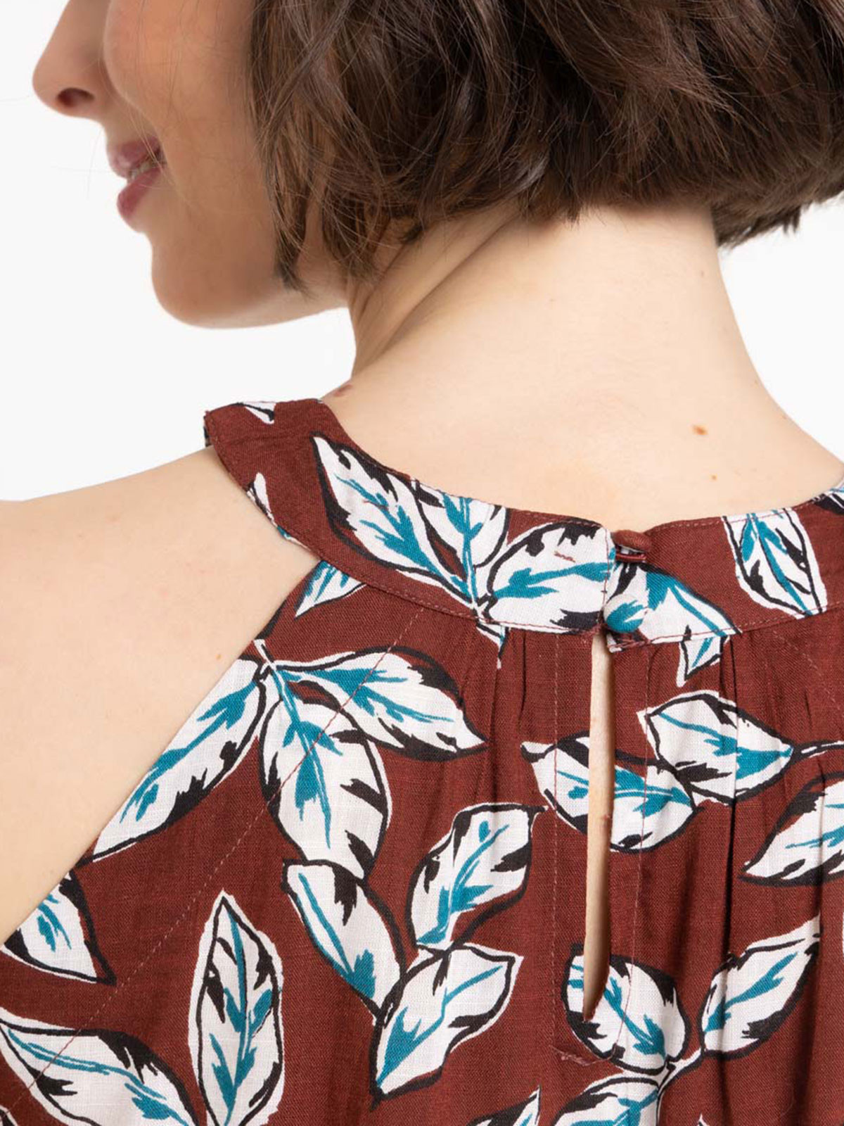 Top fleuri à bretelles femme Top fleuri à bretelles femme