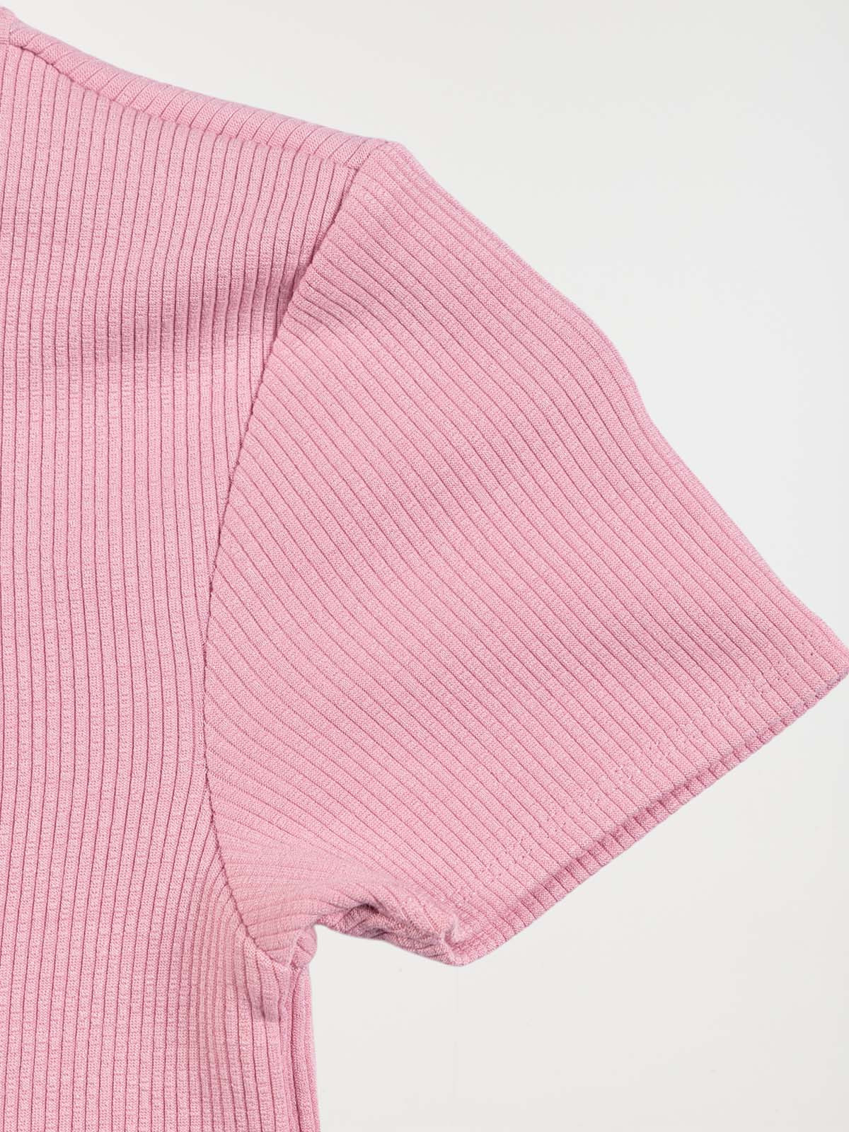 T-shirt découpe dos mauve fille (10-16A) T-shirt découpe dos mauve fille (10-16A)