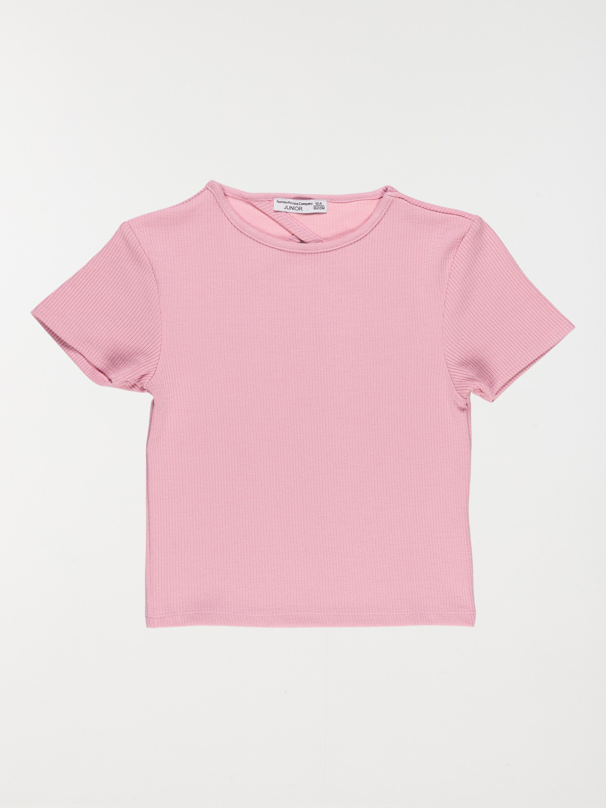 T-shirt découpe dos mauve fille (10-16A)