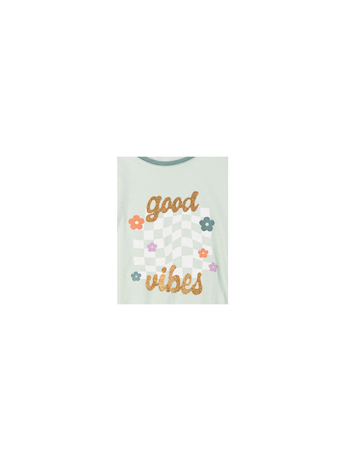 T-shirt good vibes fille...