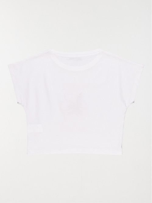 T-shirt motif fleur fille...