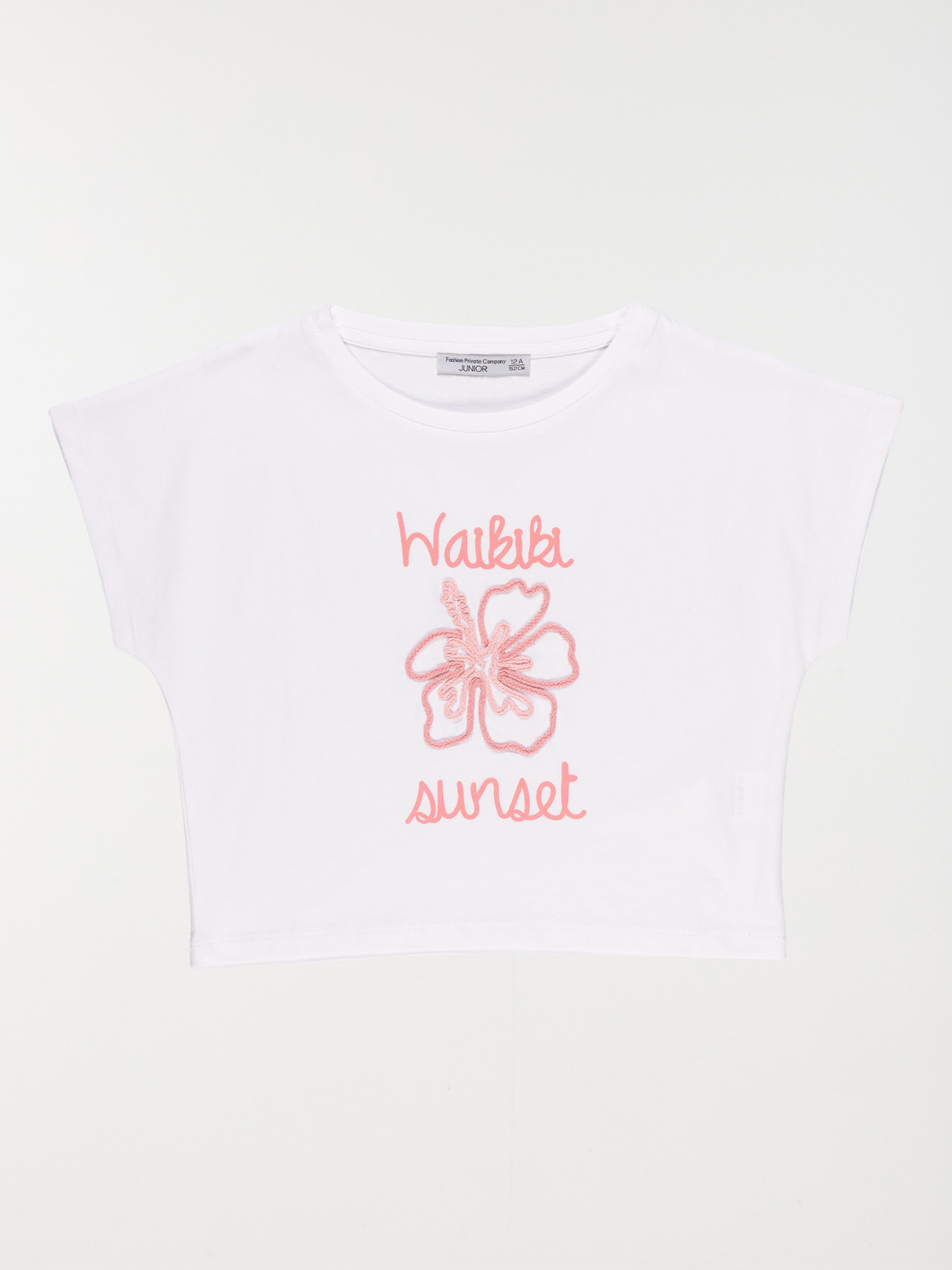 T-shirt motif fleur fille (10-16A)