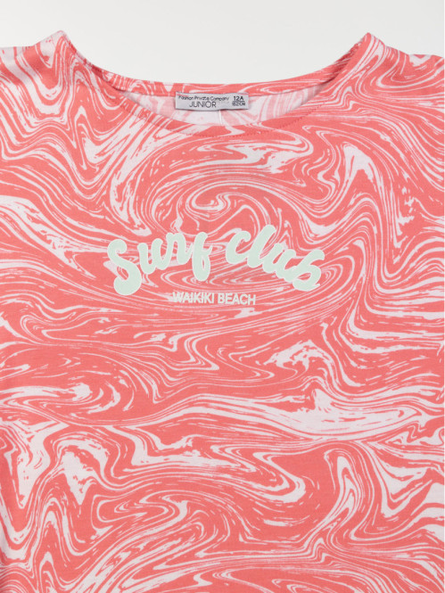 T-shirt cape tie and dye...