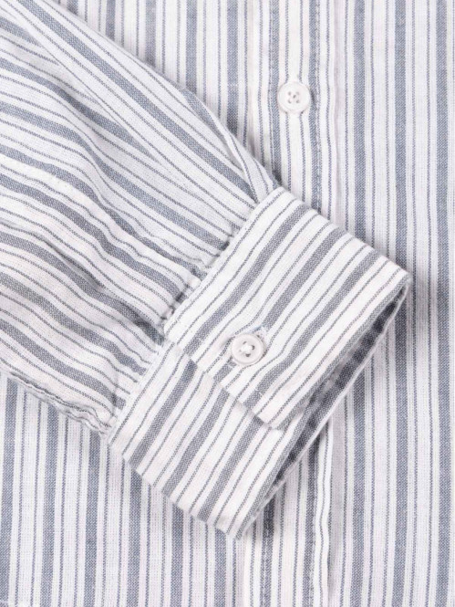 Chemise rayée blanche garçon (10-16A) Chemise rayée blanche garçon (10-16A)