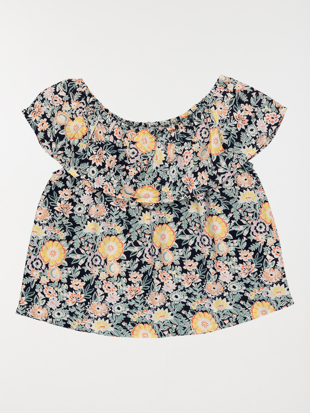 Blouse imprimée fleurie fille (10-16A)