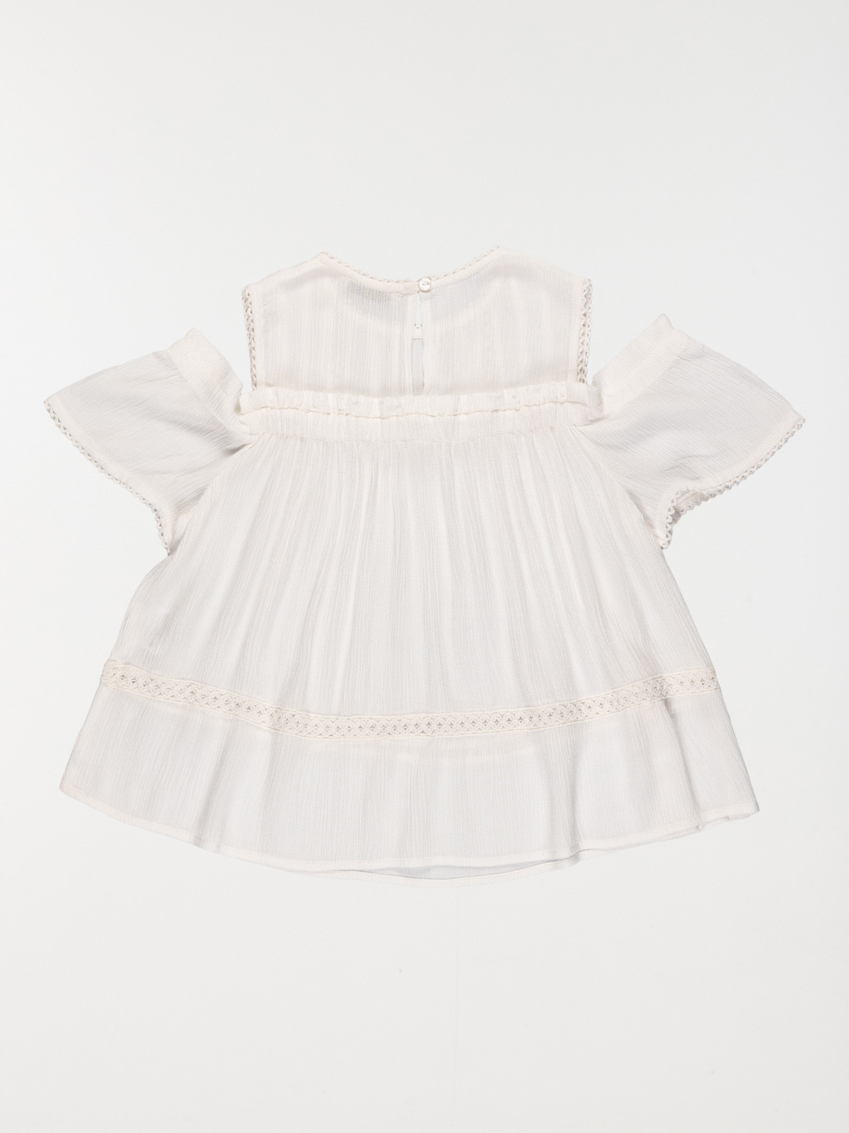Blouse détail macramé fille (10-16A) Blouse détail macramé fille (10-16A)