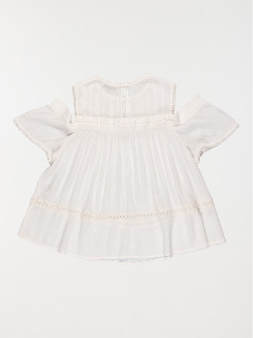 Blouse détail macramé fille (10-16A) Blouse détail macramé fille (10-16A)