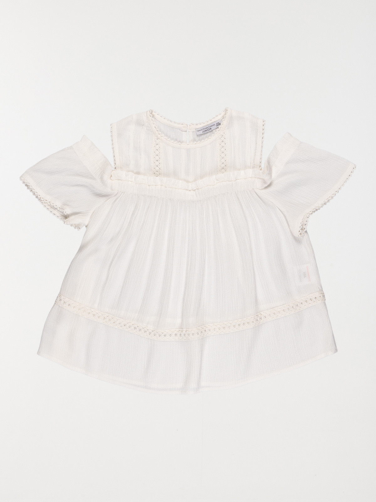 Blouse détail macramé fille (10-16A)