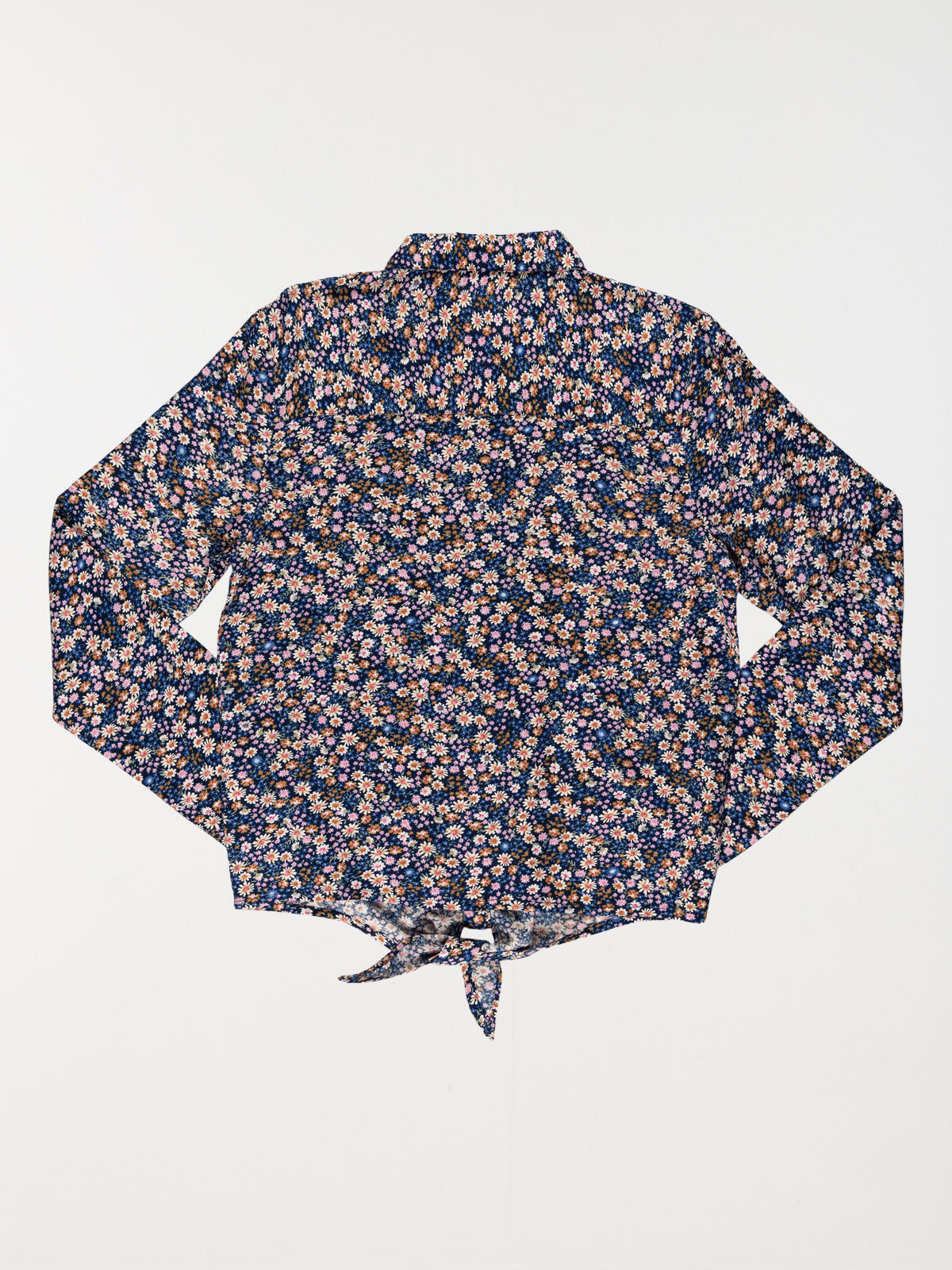 Chemise bas à nouer fille (10-16A) Chemise bas à nouer fille (10-16A)