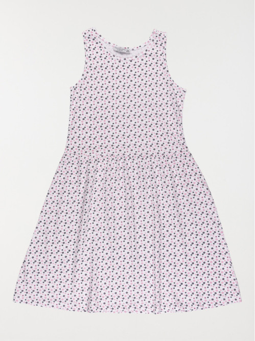 Robe blanche fleurie fille (10-16A)