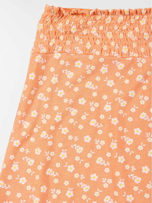 Jupe fleurie fille papaya (10-16A)