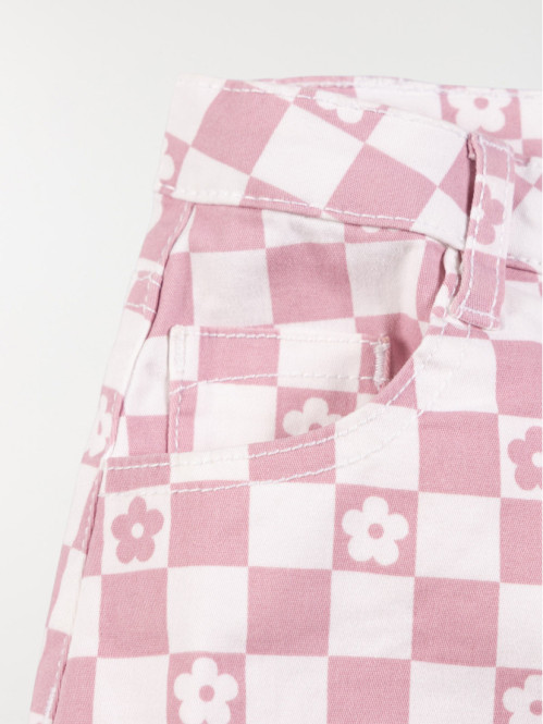 Jupe damier fille (10-16A)