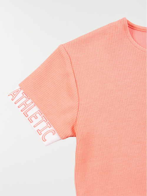 Tee-shirt sport néon rose...