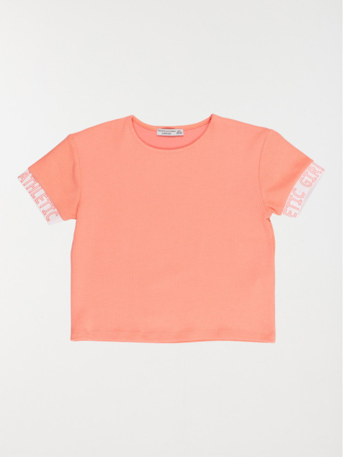 Tee-shirt sport néon rose fille (10-16A)